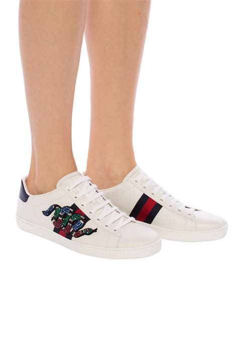 ace sneaker gucci snake|gucci snake sneakers women's.